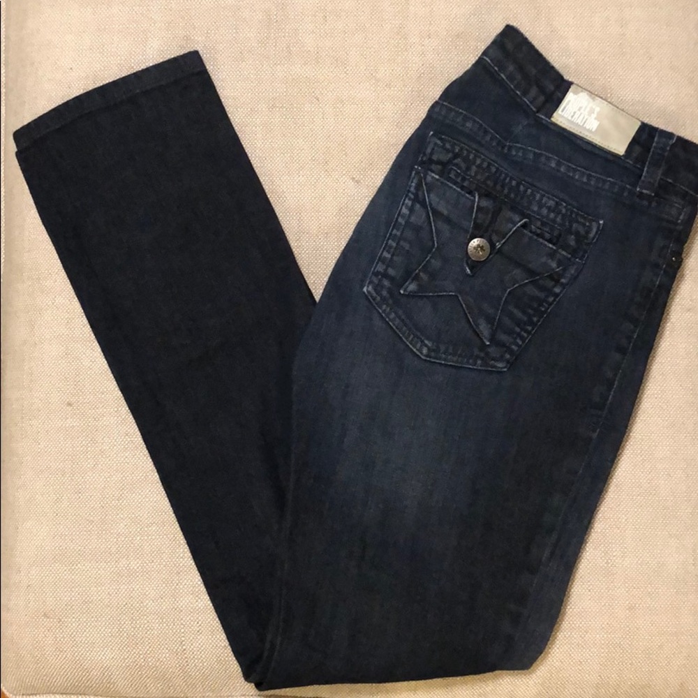 People’s Liberation Dark Wash Skinny Jeans